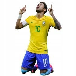 Naklejki na ścianę Neymar w podziękowaniu po zdobytej bramce 90 cm na 60 cm