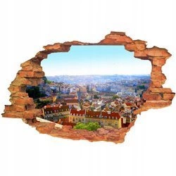 Naklejka na ścianę 3D Lizbona pejzaż miasta 90 cm na 60 cm