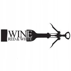 Naklejka na ścianę Do Kuchni otwieracz do wina red i white 75 cm na 45 cm