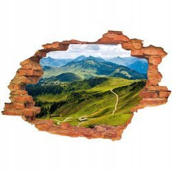 Naklejka na ścianę 3D Góry masywy 90 cm na 60 cm