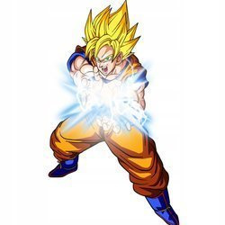 Naklejka na ścianę DRAGON BALL Goku atak 90 cm na 60 cm