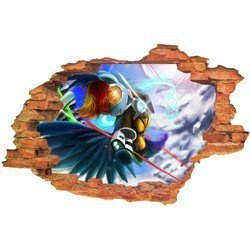 Naklejka na ścianę 3D Overwatch cała drużyna 90 cm na 60 cm