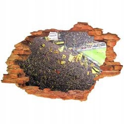 Naklejka na ścianę 3D Borussia Dortmund pełen stadion 90 cm na 60 cm