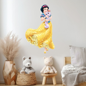 Naklejka na ścianę Księżniczki Disney Śnieżka 90 cm na 60 cm