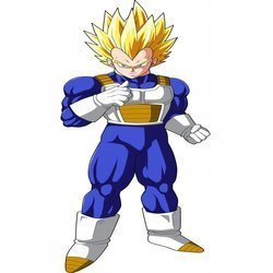 Naklejka na ścianę DRAGON BALL Vegeta ssj 2 90 cm na 60 cm