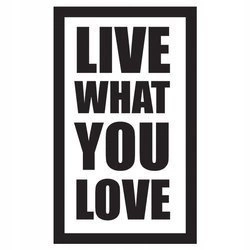 Naklejka na ścianę cytat napis You Love 75 cm na 45 cm