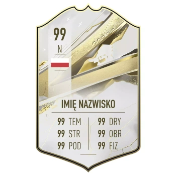 Naklejki na ścianę Fifa Karta Fut Personalizowana 90 cm na 60 cm