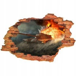 Naklejki na ścianę 3D World of Tanks dla dzieci