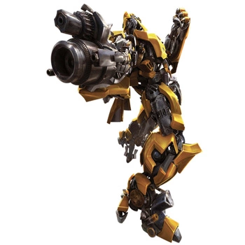 Naklejka na ścianę Transformers Bumblebee strzela 60 cm na 90 cm