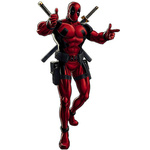 Naklejka na ścianę Deadpool strzela z palców 90 cm na 60 cm