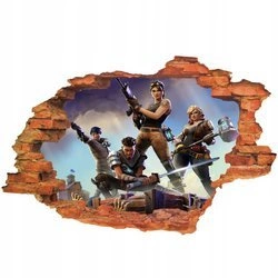 Naklejki na ścianę 3D FORTNITE dla dzieci