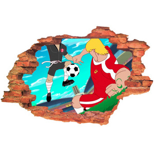 Naklejka na ścianę 3D SUPA STRIKAS The Blok Ściana uderza w piłkę 90 cm na 60 cm