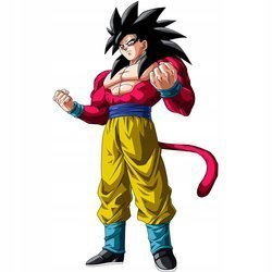Naklejka na ścianę DRAGON BALL Son Goku ssj4 90 cm na 60 cm