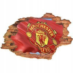 Naklejka na ścianę 3D Manchester United Flaga klubowa