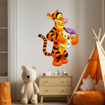 Naklejki na ścianę KUBUŚ PUCHATEK tygrysek 60 cm na 90 cm