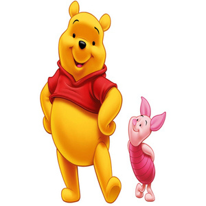 Naklejki na ścianę KUBUŚ PUCHATEK z prosiaczkiem 60 cm na 90 cm