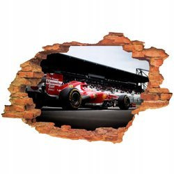 Naklejka na ścianę 3D FORMUŁA F1 Ferrari przed startem