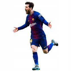 Naklejka na ścianę Messi biegnie po zdobytej bramce 90 cm na 60 cm