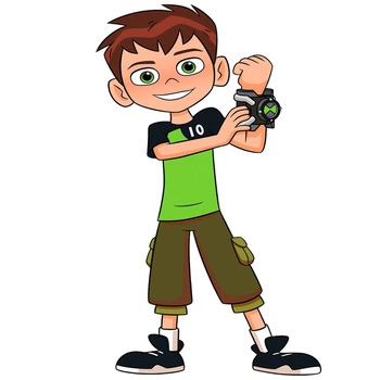 Naklejka na ścianę Ben 10 z projektorem 90 cm na 60 cm