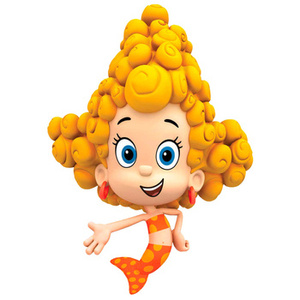 Naklejka na ścianę Bąbelkowy świat gupików Deema 90 cm na 60 cm