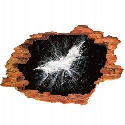 Naklejka na Ścianę 3D Batman: Znak nad Gotham 90 cm na 60 cm