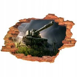 Naklejki na ścianę 3D World of Tanks dla dzieci