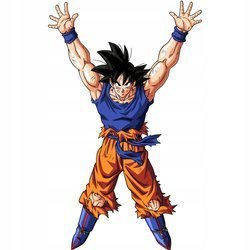 Naklejka na ścianę DRAGON BALL Goku gengi dama 90 cm na 60 cm