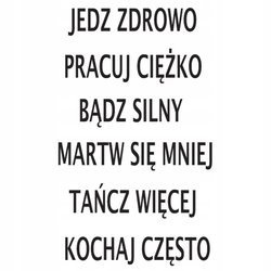 Naklejka na ścianę cytat napis Kochaj często 75 cm na 45 cm