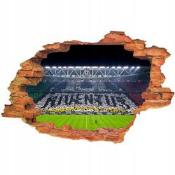 Naklejka na ścianę 3D Juventus Herb na stadionie 90 cm na 60 cm