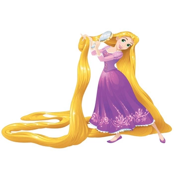 Naklejka na ścianę Zaplątani Roszpunka śpiewa 90 cm na 60 cm