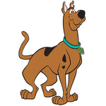 Naklejka na ścianę SCOOBY DOO dumny wyniosły Scooby Doo  90 cm na 60 cm