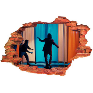 Naklejka na ścianę 3D JOKER przed wejściem do studia 90 cm na 60 cm