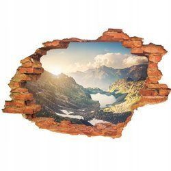 Naklejka na ścianę 3D Krajobraz szczyty gór 90 cm na 60 cm