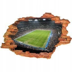 Naklejka na ścianę 3D Real Madryt pełen stadion
