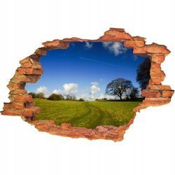 Naklejka na ścianę 3D Krajobraz kociewski łąki 90 cm na 60 cm