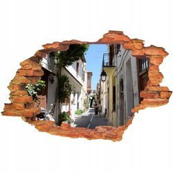 Naklejka na ścianę 3D Uliczka wąskie włoskie uliczki 90 cm na 60 cm