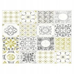 Naklejki do kuchni na ścianę kafelki kolory orientalne 90 cm na 60 cm