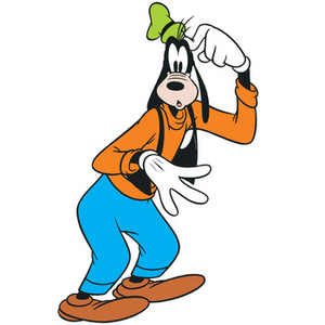 Naklejka na ścianę Goofy myśli 90 cm na 60 cm