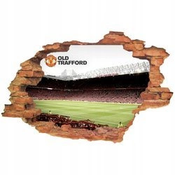 Naklejka na ścianę 3D Manchester United szaliki w górę