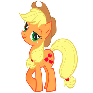 Naklejka na ścianę My Little Pony Kucyki Applejack 90 cm na 60 cm