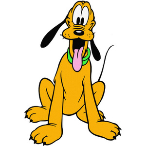 Naklejka na ścianę Pies Pluto 90 cm na 60 cm