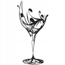 Naklejka na ścianę Do Kuchni lampka wina 75 cm na 45 cm