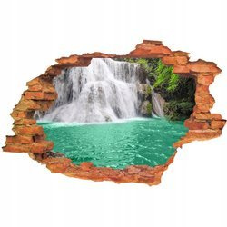 Naklejka na ścianę 3D Wodospad rwące wody wodospadu 90 cm na 60 cm