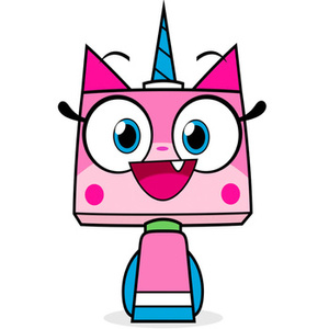 Naklejka na ścianę Kicia Rożek uśmiech na twarzy 90 cm na 60 cm