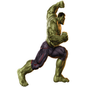 Naklejka na ścianę HULK Napina Mięśnie 90 cm na 60 cm