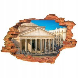 Naklejka na ścianę 3D Rzym Panteon 90 cm na 60 cm