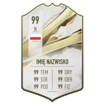 Naklejki na ścianę Fifa Karta Fut Personalizowana 90 cm na 60 cm