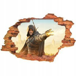 Naklejka na ścianę 3D Wiedźmin czaruje 90 cm an 60 cm