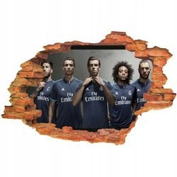Naklejka na ścianę 3D Real Madryt sesja zdjęciowa