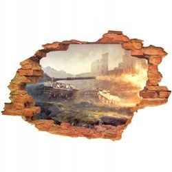 Naklejki na ścianę 3D World of Tanks dla dzieci
